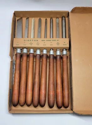 Vintage Disston Porter Wood Turning Chisel Gouge Set Of 8 - Nice Shape! • $69.97