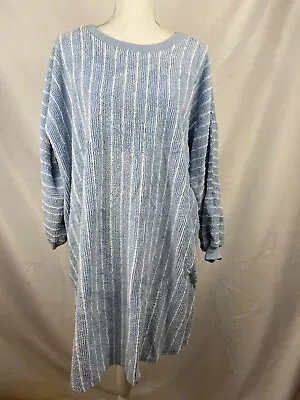 Vintage 80’s STAN HERMAN Womens Chenille Pullover Gown Loungewear Plus Size 2x • $39.99