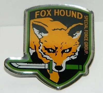 Metal Gear Fox Hound Special Forces Original Logo Enamel Metal Pin NEW UNUSED • £7.59
