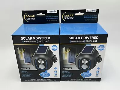 (2) Sensor Brite Solar Sentry Solar Security Light Motion Sensor Outdoor 2 Pack • $19.99