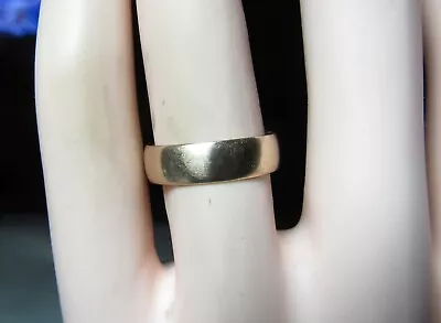 Victorian 18k Solid Rose Gold 5 Mm Ring / Band Dated 1897 • $36
