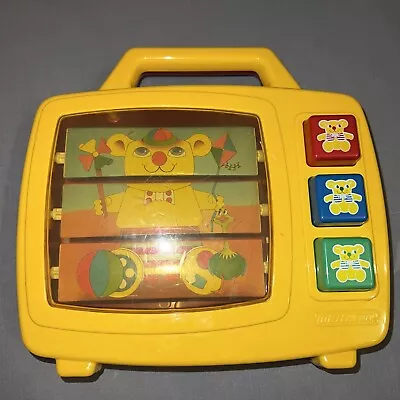 Vintage 1983 Matchbox Yellow Teddy Bear Cot Toy Tv Rare • £40