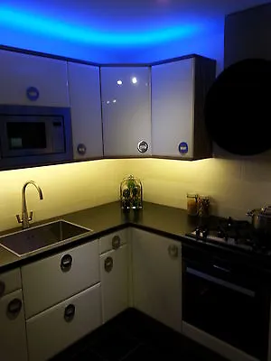 Kitchen Under Unit Pelmet Plinth Display Cabinet Energy Saving LED Strip Lights • £68