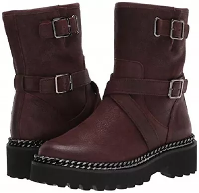 Vince Camuto Women's Messtia Motorcycle Boot Zip Leather 7 • $69.99