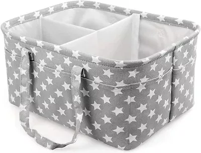 Baby Nappy Caddy Portable Nursery Organizer Storage Basket For Babies Portable& • £10.79