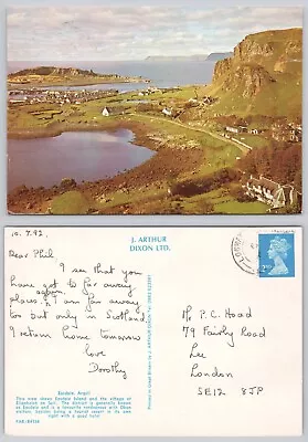 C26586  Easdale Argyll Scotland  Postcard 1992 Stamp • £1.19