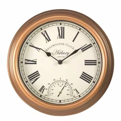 Smart Garden Astbury Wall Clock & Thermometer 12in 15in - 12 Inch / 30 Cm • £15.99