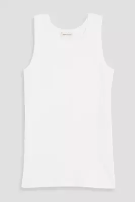 Alexander Mcqueen Ribbed White Cotton Vest Rrp £180 • £100