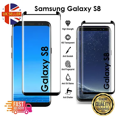 For Samsung Galaxy S22 S21 S20 S10 S9 Plus Tempered Glass Screen Protector Curve • £3.29