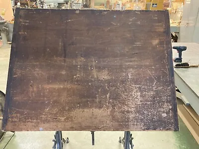 Fritz An Goeldel Mfg. Antique Cast Iron Drafting Table • $3900