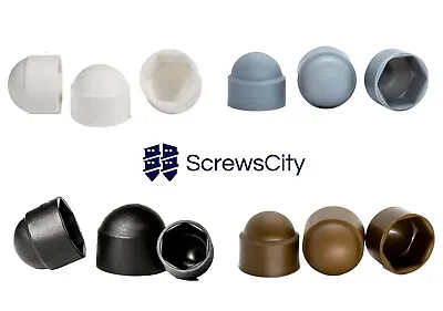 Plastic Cover Dome Cap For Hexagon Bolt Nuts M4 M5 M6 M8 M10 M12 M16 M20 M24 • £3.99