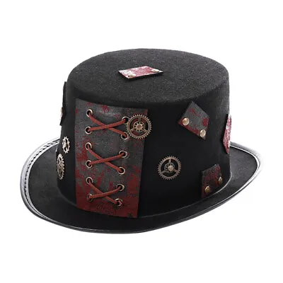 Top Hat Steampunk Magician Hat Halloween Costume Hats Steampunk • $12.04