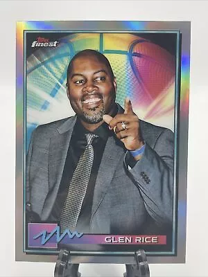 2021 Topps Finest Basketball Glen Rice #28 Refractor Hornets Lakers • $1.11