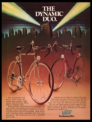 1977 Vista Criterion-Vintage ORIGINAL Bike/Bicycle Print Ad/mini Poster-1970's • $9.95