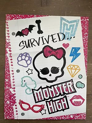 Unpunched I SURVIVED MONSTER HIGH Pocket Portfolio School Folder 2012 Mattel • $6