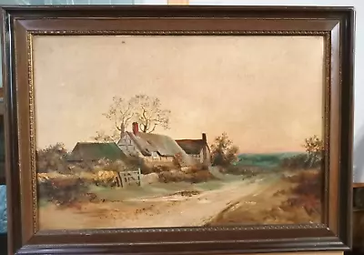 Antique 1920 Oil Painting On Winsor&Newton Canvas Frame W.W.Peberdy • £87
