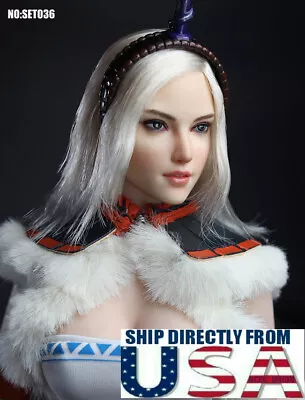 SUPERDUCK 1/6 Monster Hunter Huntress Female Head Sculpt For 12  PHICEN Figure • $32.85