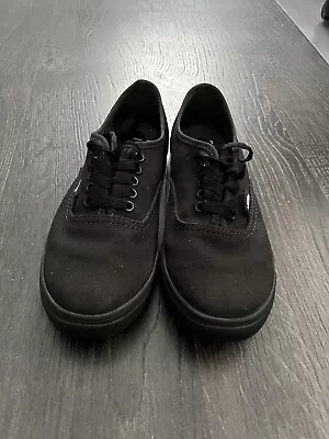 Used Vans Authentic Lo Pro Black Au Size 6.5 Eu Size 37 Uk Size 4 • $15.99