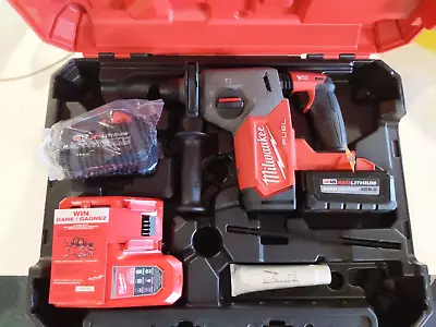 Milwaukee 2912-22 M18 Fuel 18V 1  SDS Plus Rotary Hammer With Battery & Charger • $469.99