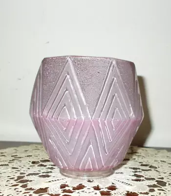 4~antique Art Deco Lavender Vaseline Glass Chandelier/light Shades • $99.99
