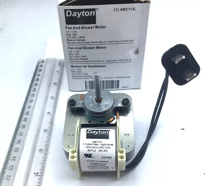 Dayton Fan And Blower Motor 1/150 HP 2850RPM 120V 60Hz 4M211A NIB • $40
