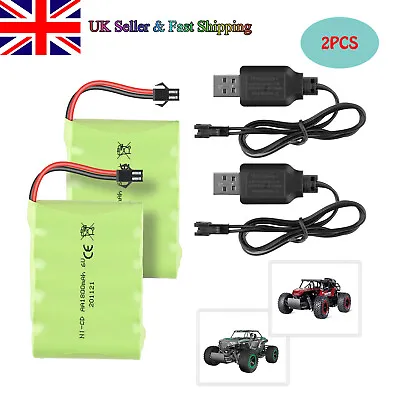 £15.19 • Buy 2PCS 6V 1800mAh Ni-CD Battery 5AA Rechargeable Battery Pack For BEZGAR 17 18 Toy