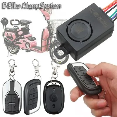 Bicycle Security Motorcycle Scooter With Two Remote Control E-Bike Alarm System • $11.30