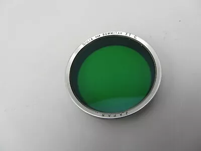 $26.79 • Buy Walz For Leica Summitar Lenses X1 Green C. 36mm Chrome Rim Screw-In Lens Filter
