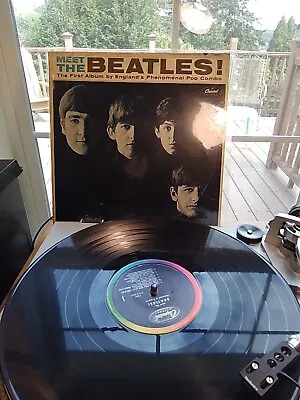 The Beatles  Meet The Beatles  1964 Capitol Records Mono LP Rare 1st Press T2047 • $17.98