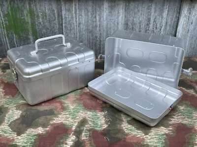 £39.95 • Buy 1970’s VINTAGE ALUMINIUM MEDICAL EQUIPMENT STORAGE CASE BOX - UNICEF SURPLUS