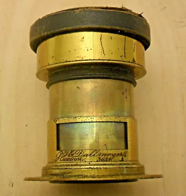 Dallmeyer Lens 3634 C1862 Single Stereo Portrait Vintage Petzval Cover Flange • £650