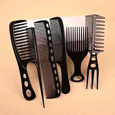 Assorted Hair Styling Comb Set Hairdressing Salon Barbers Men Women Brush Cut • £5.99