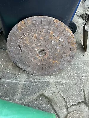 £80 • Buy Round Cast Iron Manhole Drain Cover 493mm More Sizes Available FREE P&P