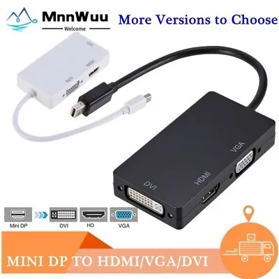 3 In 1 Mini DisplayPort To HDMI/VGA/DVI Adapter Converter For MacBook Pro Air  • $6.99