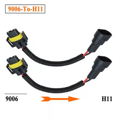 2x 9006 Bulb To H8 H11 Conversion Harness Socket Adapter For Headlight Fog Lamp • $6.98