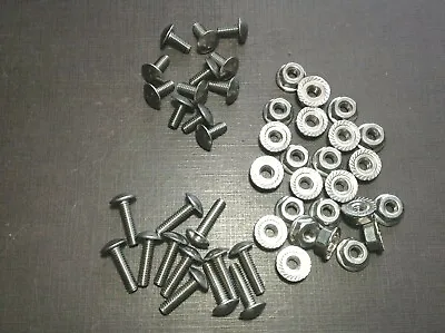 12 Pcs 8-32 X 3/8 & 12 Pcs 8-32 X 5/8 Stainless Steel Rivet Screws & Nuts Ford • $15.99