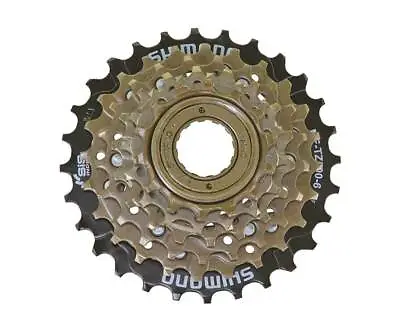 New! 6-speed Genuine Shimano Multiple Freewheels 14/28t Index Mf-tz21 In Black. • $34.99