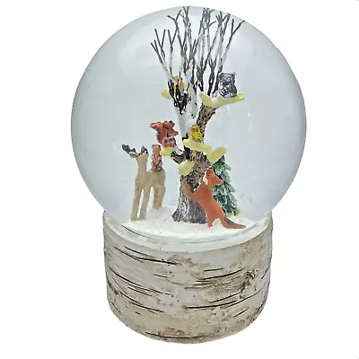 Musical Snow Globe Woodland Scene Wind Up Winter Water Globe • £29.99