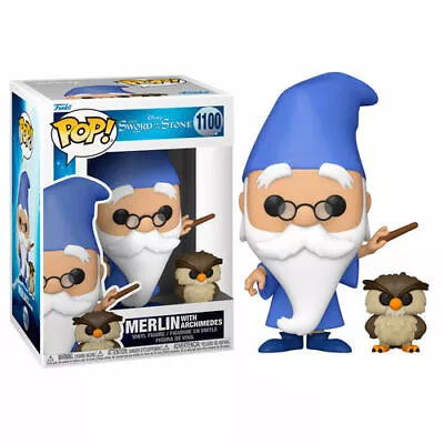 Sword In The Stone Merlin W/ Archimedes Funko Pop Figure #1100 • $14.99