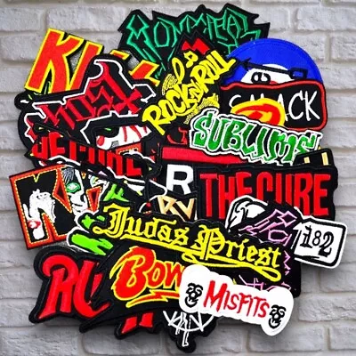 10 ROCK BAND PATCHES Mixed Lot Wholesale Embroidered Music Sew-On/Iron-On • $17.99