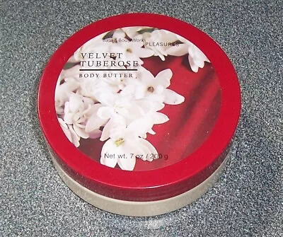 Bath & Body Works Pleasures VELVET TUBEROSE Body Butter 7oz * RARE W/DEFECT * • $19.90