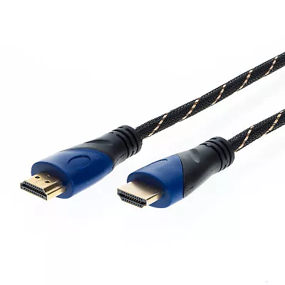 1.5FT HDMI Cable High-Speed 4K 2.0 Gold Plated Cord Ethernet 18Gbps Home Theater • $5.35