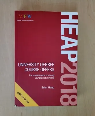 HEAP 2018: University Degree Course Offers By Heap Brian  Paperback Book    A14 • £6.80