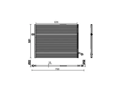 Radiator For 14-17 Mercedes Maybach S600 S550 S550e S65 AMG 6.0L V12 4.7L NX41T6 • $128.15