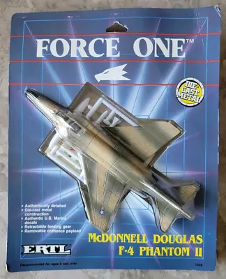 New 1989 ERTL Force One Diecast McDonnell Douglas F-4 Phantom II Fighter #1036 • $29.99