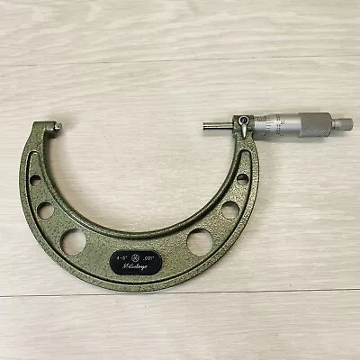 Mitutoyo 103-181A Outside Blade Micrometer 4-5in 0.001 In Vintage Japan • $59