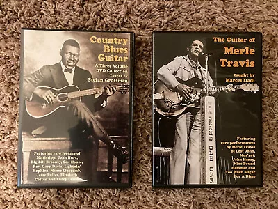 Stefan Grossman / Marcel Dadi - Country Blues And Merle Travis Guitar LessonDVDs • $14.99