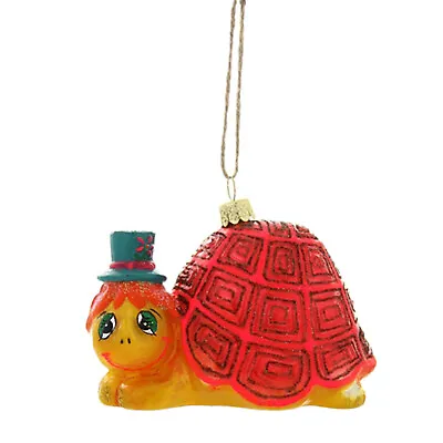 3.5  Cody Foster Lazy Turtle Kitsch 70s Retro Vntg Christmas Decor Tree Ornament • $11.98