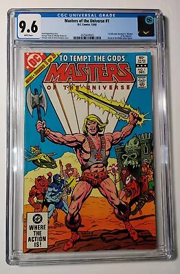 Masters Of The Universe #1 CGC 9.6 White Pages 1982 *1st On Going He-Man Comic  • $139.95