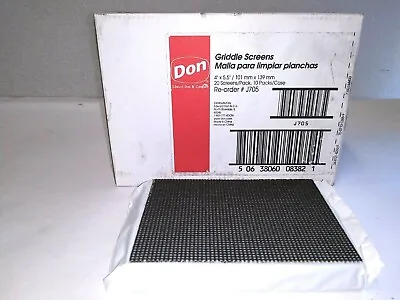 £12.45 • Buy 20 DON Griddle Screens - 4  X 5 1/4  - Superior Quality Grill Mesh Screens J705